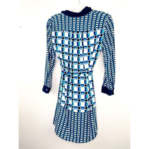 Anthropologie Maeve Button Down Geometric Print Dress Size 4 - Picture 13 of 13